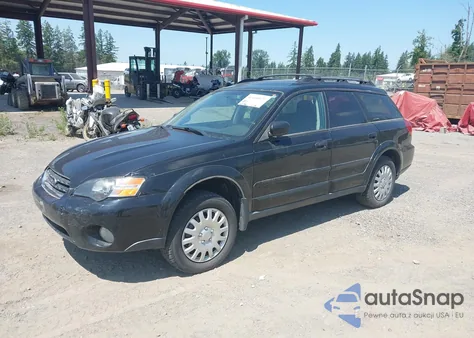 2005 Subaru Outback 2.5I z USA, uszkodzony, nr VIN 4S4BP61C457364416